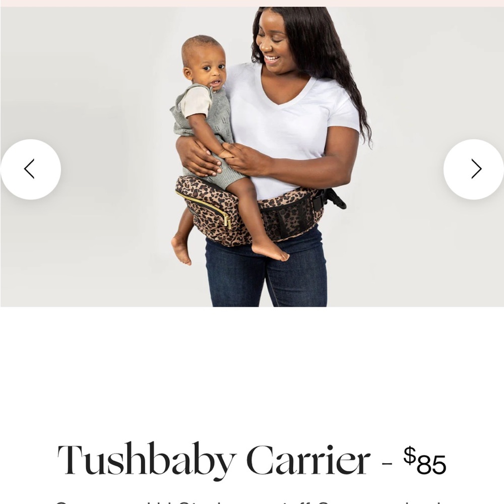 Tush baby carrier